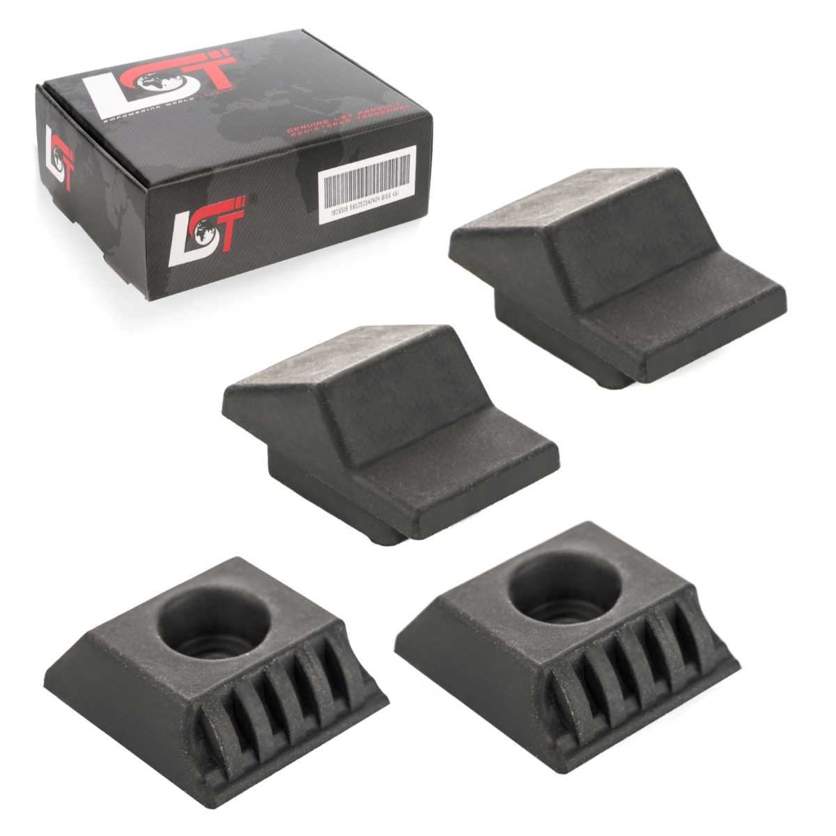 LST Rubber Tailgate Buffer For Fiat 500, Bava, Bravo, Doblo, Idea, Marea, Palio – Black, Rear Mount