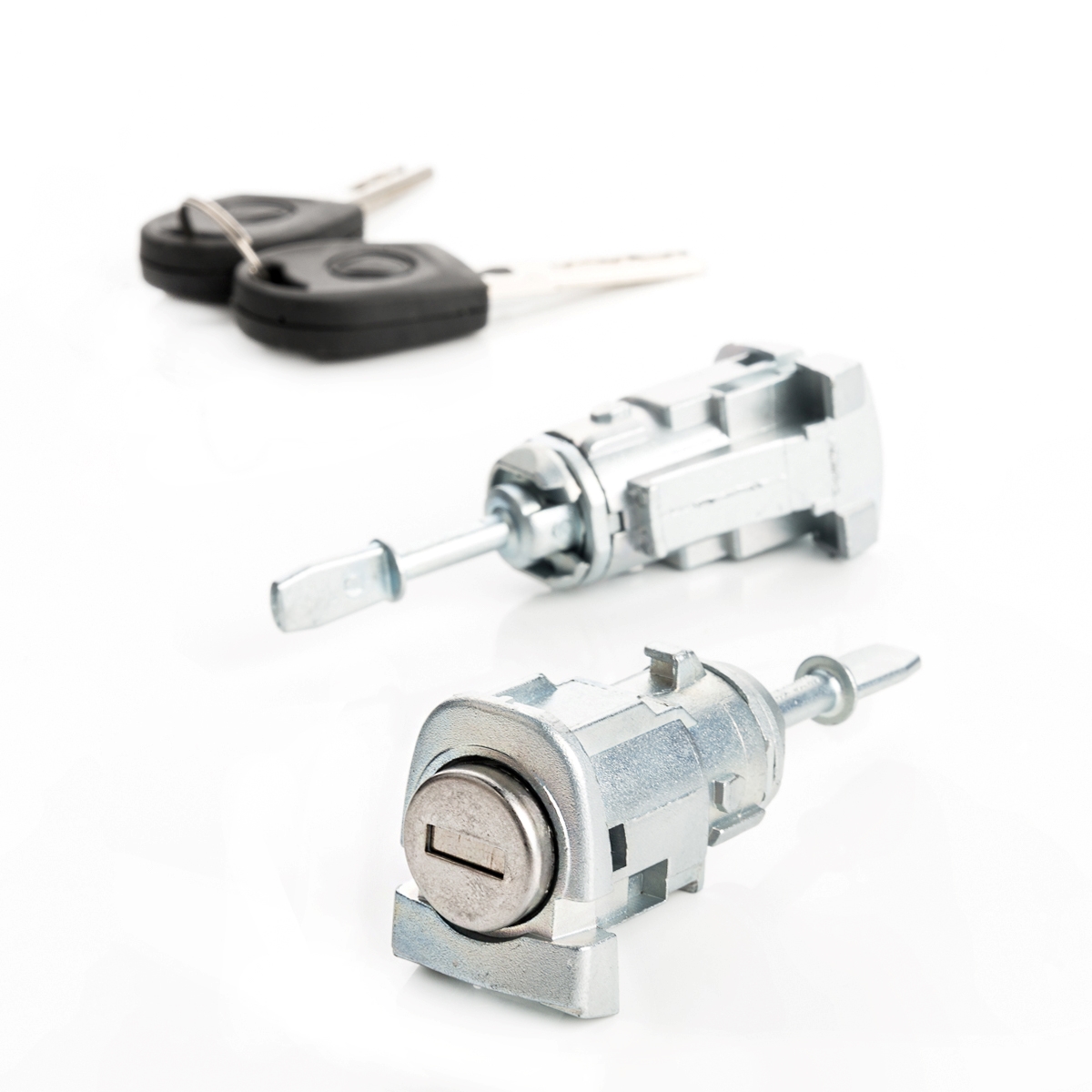 X2 Lock Cylinder Door Lock Key For VW Polo 9N Left + Right 4/5