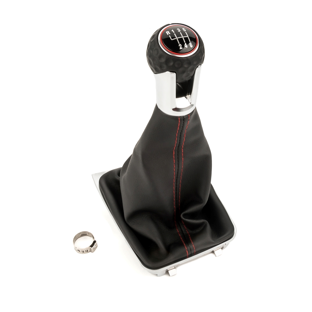 Gear Shift Knob Golf Ball 6 Gear Red 5G1711113DCBR For VW