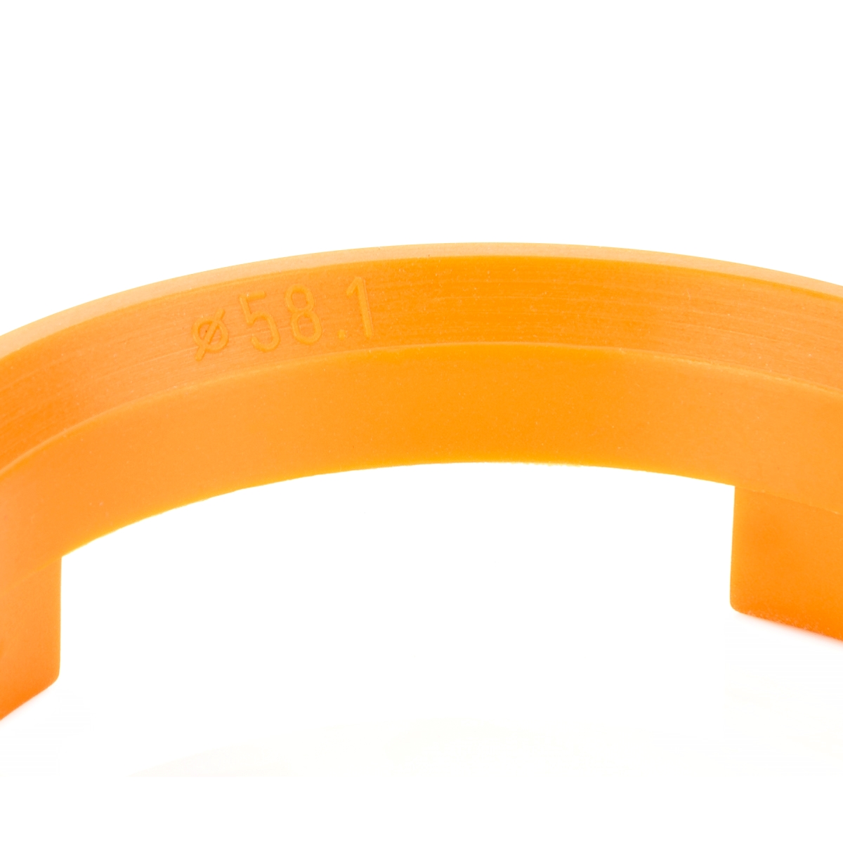 4 Anneaux De Centrage 60,1mm X 58,1mm Orange - Pour Jantes Auto - Fabriqué En Allemagne